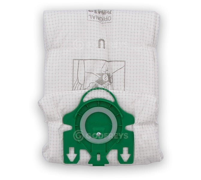 Godfreys Miele Bag Hyclean Type U 5pk Upright S7210 S7580 Synthetic