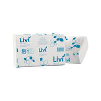 Livi Essentials Multifold Hand Towel 1 Ply 200 Sheets
