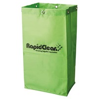 RAPIDCLEAN JANITOR CART REPLACEMENT BAG - GREEN