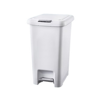 BB-20PPW 20L Push/Pedal Bin - White