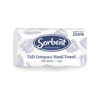 Sorbent Professional TAD Compact Hand Towel 1  Ply 120 Sheets