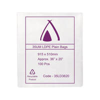 915 X 510 MM 35UM LDPE BAGS (36X20)&quot;