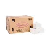 Royal Touch 2Ply Interleaved Toilet Tissue 250s X36