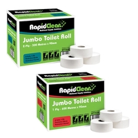 RapidClean Entice 2Ply 300M Jumbo Toilet Roll X8 (77030)