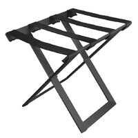 Luggage Rack steel powder coated with leatherette straps