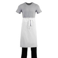 Whites Long Waist Apron White
