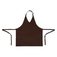 Whites V Neck Service Apron - Chocolate