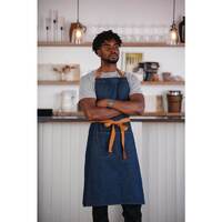 Southside Bib Apron Adjustable Neck Blue Denim 1000mm