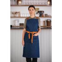 Southside X-Cross Back Apron Blue Denim