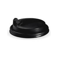 BioPak 90mm Ps Black Large Sipper Lid X1000