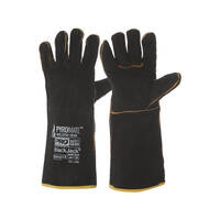 PYROMATE BLACK JACK BLACK &amp; GOLD WELDING GLOVE 