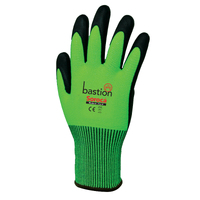 Soroca - High Vis Green HPPE Gloves Black Micro Foam Nitrile Palm - Medium