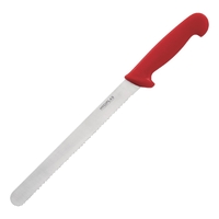 Hygiplas Serrated Slicer Red 250mm