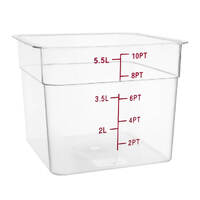 Hygiplas Polycarbonate Square Storage Container 5.5Ltr