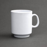 Olympia Kristallon Melamine Mugs White 340ml (Pack of 6)