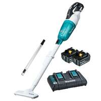 Makita 18V BRUSHLESS Stick Vacuum Kit - DC18RC + 2x BL1850B, 140G19-0