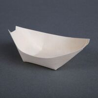 Fiesta Compostable Biodegradable Wooden Boats 80mm