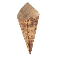 Fiesta Compostable Biodegradable Bamboo Cones 35mm (Pack of 200)