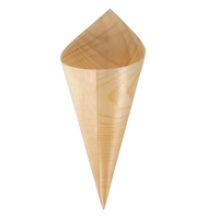 Fiesta Compostable Biodegradable Wooden Cones 75mm