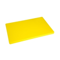 Hygiplas Extra Thick Low Density Chopping Board 450x300x20mm Yellow