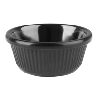 Olympia Kristallon Melamine Ramekin Black - 1oz (Box 12)