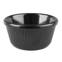 Olympia Kristallon Melamine Ramekin Black - 2oz (Box 12)