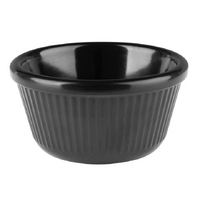 Olympia Kristallon Melamine Ramekin Black - 3oz (Box 12)