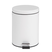 Bolero Pedal Bin White 5Ltr