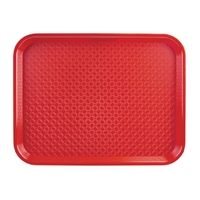 Olympia Kristallon Polypropylene Fast Food Tray Red