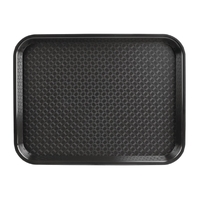 Olympia Kristallon Polypropylene Fast Food Tray Black