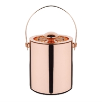 Olympia Double Walled Ice Bucket with Lid 1Ltr Copper