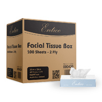 Entice Facial Tissues 100 sheet x 48 packs