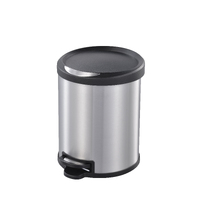 EDCO STAINLESS STEEL PEDAL BIN 5L