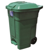 EDCO HEAVY DUTY BIN WITH WHEELS 70L - GREEN