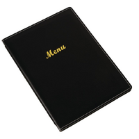 Olympia Leatherette Style Menu Cover A4 2 Card