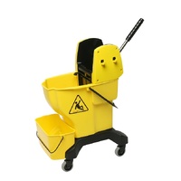 EDCO ENDURO PRESS BUCKET COMPLETE WITH WRINGER - YELLOW