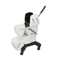 EDCO ENDURO PRESS BUCKET COMPLETE WITH WRINGER - WHITE