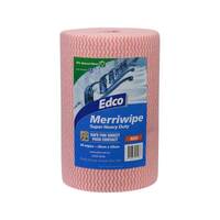 EDCO MERRIWIPE SUPER HEAVY DUTY WIPES RED ROLLS