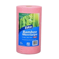 EDCO BAMBOO MERRIWIPE ROLLS - RED
