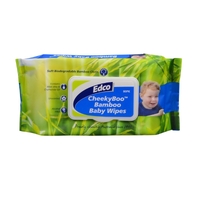 EDCO CHEEKYBOO BAMBOO BABY WIPES 80PK