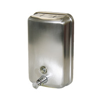 EDCO 1100ML STAINLESS SOAP DISPENSER - VERTICAL