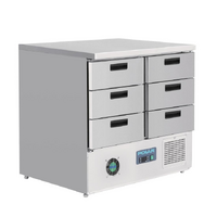 Polar G-Series Refrigerated Counter with 6 Drawers 240Ltr