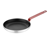 Hygiplas Non Stick Aluminium Frying Pan with Red Handle 240mm
