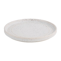 Olympia Cavolo White Speckle Flat Round Plate 180(Ø)mm (Box 6)