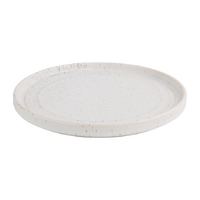 Olympia Cavolo White Speckle Flat Round Plate 220(Ø)mm (Box 6)
