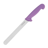 Hygiplas Bread Knife Purple - 8&quot;