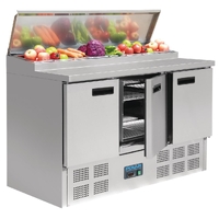 Polar G-Series Pizza Prep Counter Fridge 390Ltr