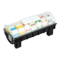 Vogue Removable Colour Coded Food Labels with 1&quot; Dispenser