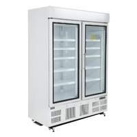 Polar G-Series 2 Door Upright Display Freezer 920Ltr White