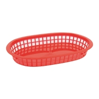 Olympia Oval Polypropylene Food Basket Red